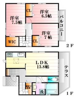 広島県広島市安佐南区川内6【一戸建】の間取り