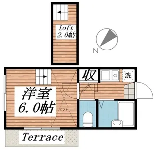 桐生第6レジデンス【1階】の間取り