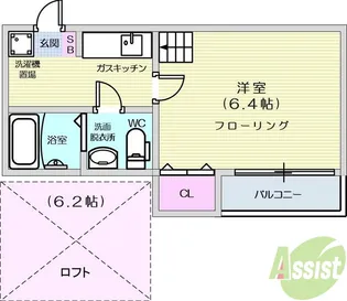 stage南仙台【1階】の間取り