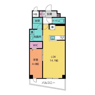 ラグゼナ平井サウス【3階】の間取り