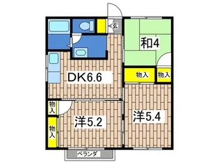 メゾンベルA【2階】の間取り