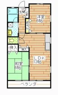 メゾン・うらら【3階】の間取り