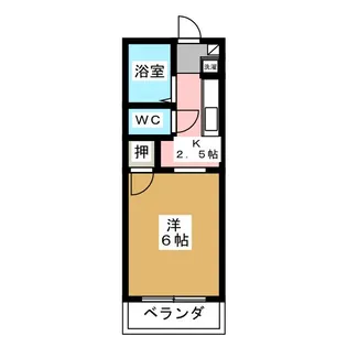 ハイツ WEST【1階】の間取り