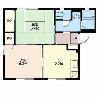 ディアス ベル フエーベ【1階】の間取り