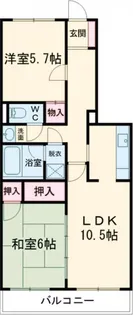 タウンコート駅南【1階】の間取り