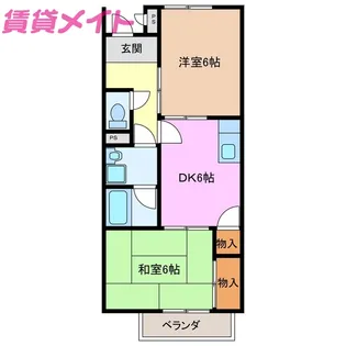 ベルテ・ユーキ【1階】の間取り