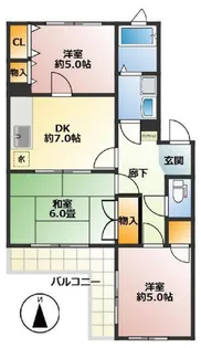 ジュネス桜田【3階】の間取り