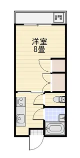 グリッター新垢田 205号【2階】の間取り