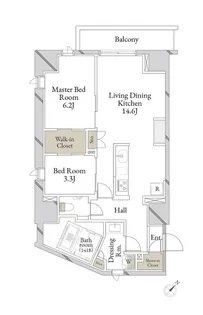 オースピシャス渋谷【4階】の間取り