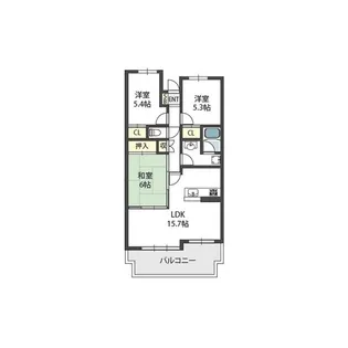 CERES学園前【5階】の間取り