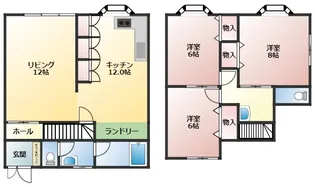 神奈川県横須賀市武4【一戸建】の間取り