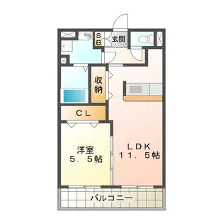 ライズ【2階】の間取り