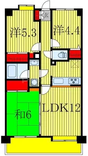 サンパーク我孫子駅前【7階】の間取り