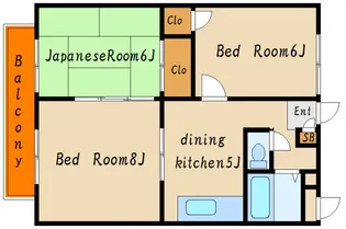 ビブレサカンダ【2階】の間取り