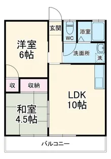 コーポ御前崎第一【1階】の間取り