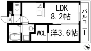 NOVANTA宝塚【4階】の間取り