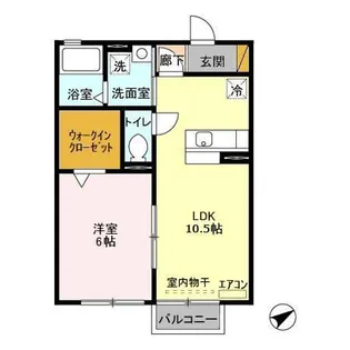 domain”950”【2階】の間取り