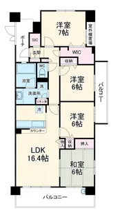 ビビットタウンウィズ稲毛【2階】の間取り