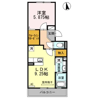 カーサ エスポワール【2階】の間取り