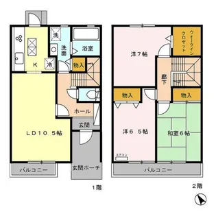 東京都大田区中馬込3【一戸建】の間取り