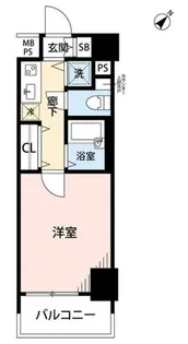 パークウェルツインズ戸越銀座弐番館【10階】の間取り