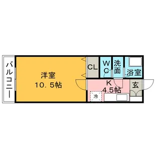 福岡県久留米市城南町【マンション】の間取り