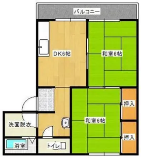 コーポラス西脇【1階】の間取り
