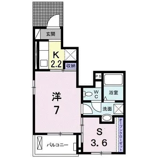 ベラ・ルーチェ【1階】の間取り