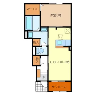 第三東雲【1階】の間取り