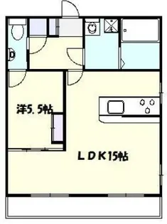 インパル高津【1階】の間取り