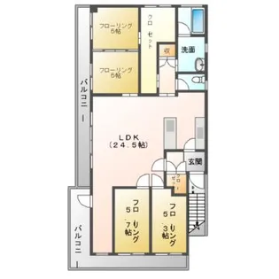 クリーンヴィレッジ市川【3階】の間取り