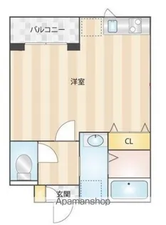 1Kの間取り画像