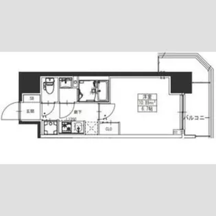 S-RESIDENCE堺湊駅前azure【14階】の間取り