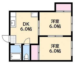 K-BLDG三篠【4階】の間取り