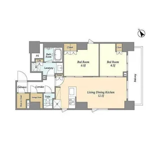 東京都台東区蔵前1【マンション】の間取り