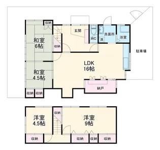 千葉県市川市菅野6【一戸建】の間取り