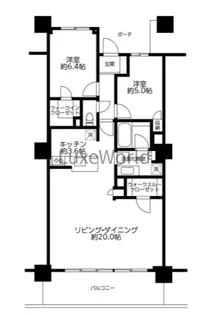 神奈川県横浜市神奈川区橋本町2【マンション】の間取り