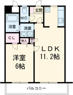 リヴェール睦【5階】の間取り