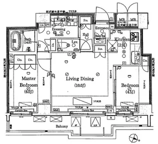 THEパームス渋谷常盤松【4階】の間取り