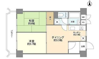 中落合ガーデニア【9階】の間取り