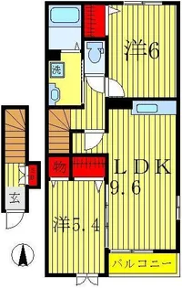ベル ピアッツァ I【2階】の間取り