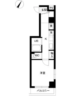 スカイコートヌーベル神田【6階】の間取り