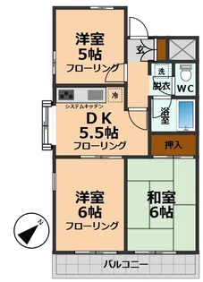 東京都世田谷区桜上水4【マンション】の間取り