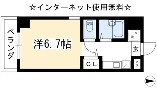 ゴールドクレスト【3階】の間取り