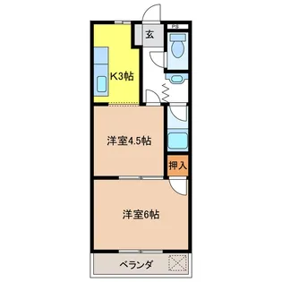 アーバンハウスTAKADA【2階】の間取り