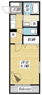 東京都日野市豊田2【アパート】の間取り