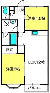 コーポ大和田【2階】の間取り