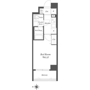 カリーノ西国分寺【5階】の間取り