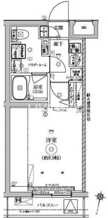 1Kの間取り画像