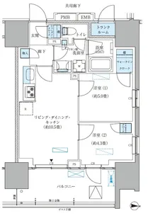 東京都江東区大島4【マンション】の間取り
